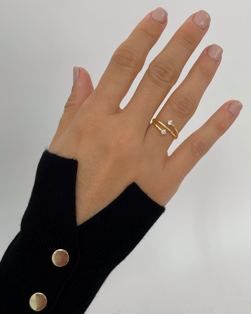 Glitter Silver ring gold plating anillos de plata con baño de oro