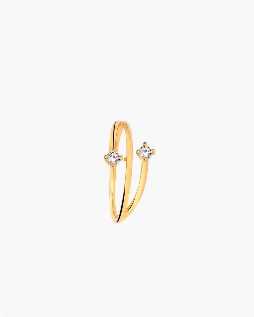 Glitter Silver ring gold plating anillos de plata con baño de oro