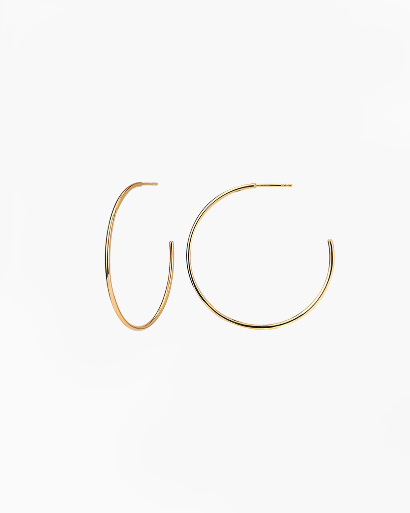 large hoops silver gold plated aros grandes plata baño de oro